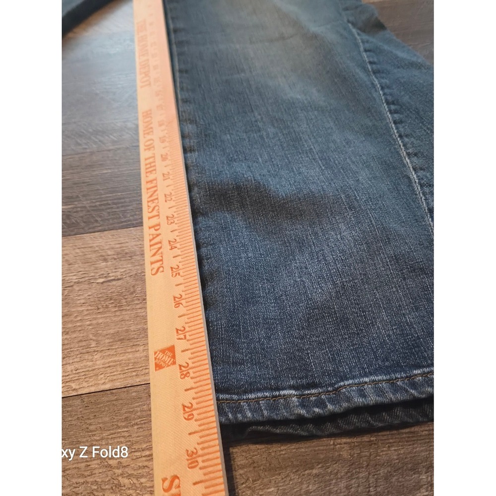 Pilcro Wide-Leg Baggy High-Rise Jeans Dark Indigo Blue OB2300165 Size 29 - Picture 10 of 11